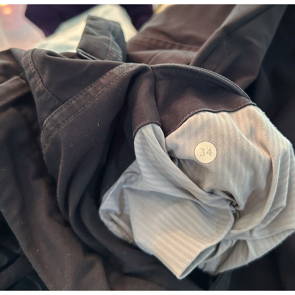 Lululemon Pants Size 34 Men's Black Stretch Fit Work‎ Career Pockets - Picture 9 of 10